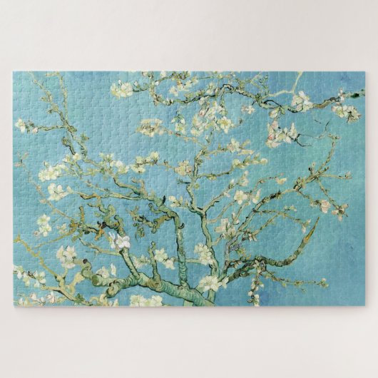 Witte amandelbloesem door Vincent Van Gogh Legpuzzel (Horizontaal)
