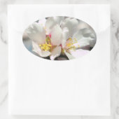Witte amandelbloesems Sticker (Tas)