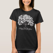 Witte amandelboom Tu B'shevat T-shirt (Voorkant)