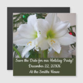 Witte amaryllis en kerstboom (Voorkant / Achterkant)