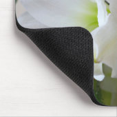 Witte amaryllis en kerstboom muismat (Hoek)