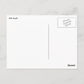 Witte amaryllis en sneeuw I Briefkaart (Achterkant)