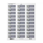 Witte amaryllis en sneeuw I Etiket (Full Sheet)