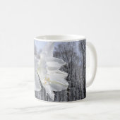 Witte Amaryllis en Sneeuw II Koffiemok (Voorkant rechts)