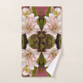 Witte Amaryllis of dubbelbloemige Hippeastrum Bad Handdoek (Handdoek)