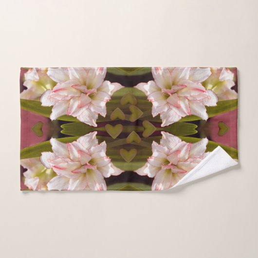 Witte Amaryllis of dubbelbloemige Hippeastrum Bad Handdoek (Handdoek)