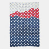 Witte Amerikaanse sterren Theedoek (Verticaal)