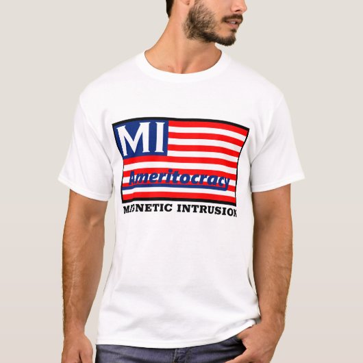 Witte Amerikaanse T-Shirt (Voorkant)
