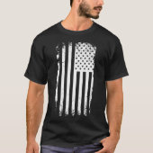 Witte Amerikaanse vlag T-shirt (Voorkant)