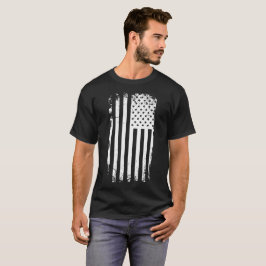 Witte Amerikaanse vlag T-shirt