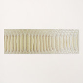 Witte anaconda huidpatroon yogamat (Achterkant (horizontaal))