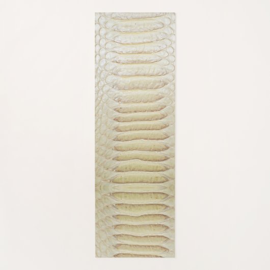 Witte anaconda huidpatroon yogamat (Voorkant)