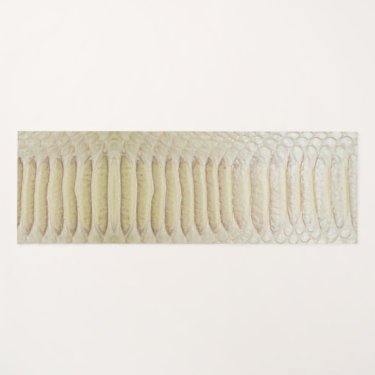 Witte anaconda huidpatroon yogamat (Voorkant (horizontaal))