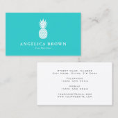 Witte ananas Visitekaartje (Voorkant / Achterkant)