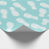 witte ananassen op om het even welke kleurenachter cadeaupapier (Hoek)