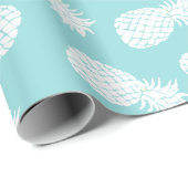 witte ananassen op om het even welke kleurenachter cadeaupapier (Rol Hoek)