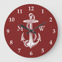  witte anchor Rope Wine Red Nautical