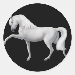 Witte Andalusische Paard Sticker