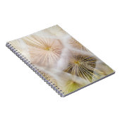 Witte andelium bloemen notitieboek (Rechterzijde)