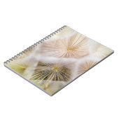 Witte andelium bloemen notitieboek (Linkerzijde)