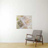 Witte andelium bloemen wandkleed (In Situ (horizontaal))