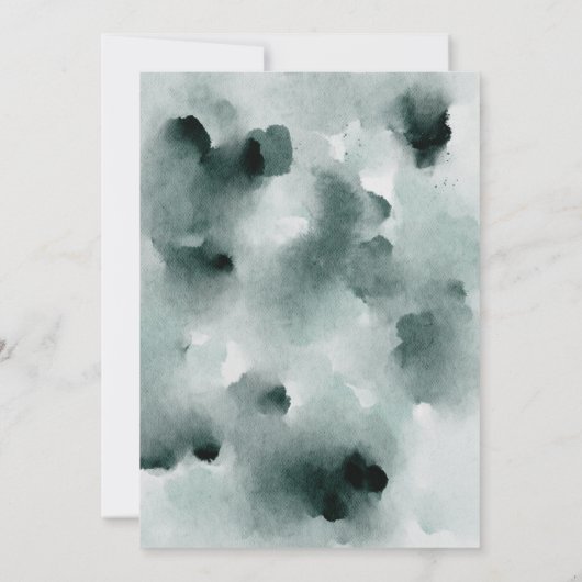 Witte Anemonen en Rozen Bruidsdouche Uitnodiging (Achterkant)