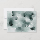 Witte Anemonen en Rozen Maaltijdkeuze Bruiloft RSV RSVP Kaartje (Achterkant)