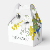 Witte Anemonen Spring Floral Boquet Vrijgezellenfe Bedankdoosjes (Achterkant)