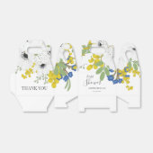 Witte Anemonen Spring Floral Boquet Vrijgezellenfe Bedankdoosjes (Uitgevouwen)