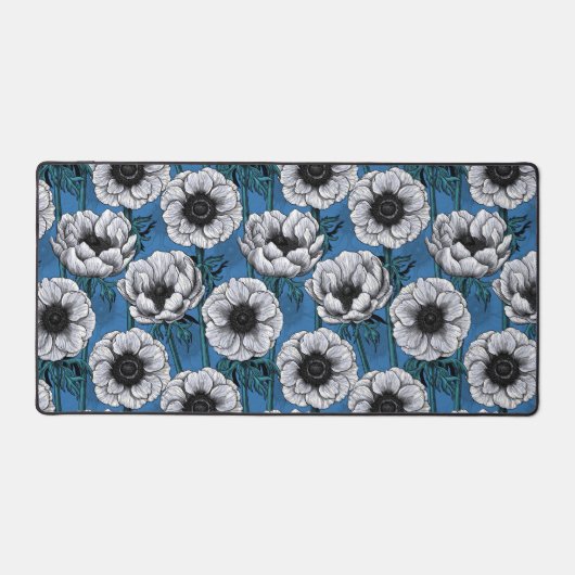 Witte anemontuin bureaumat (Voorkant)