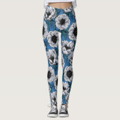 Witte anemontuin leggings (Voorkant)