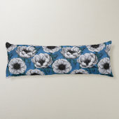 Witte anemontuin lichaamskussen (Achterkant)