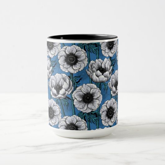 Witte anemontuin mok (Midden)