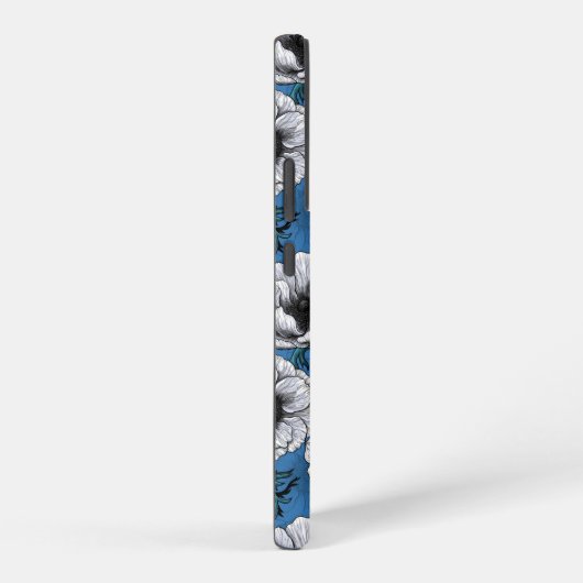 Witte anemontuin samsung galaxy hoesje (Rechterkant)