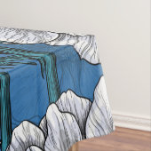 Witte anemontuin tafelkleed (Voorbeeld)