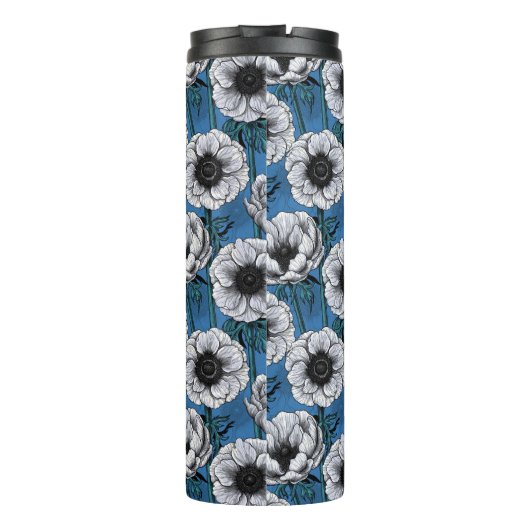 Witte anemontuin thermosbeker (Achterkant)