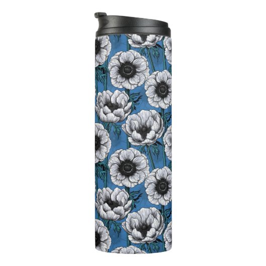 Witte anemontuin thermosbeker (Geroteerd rechts)