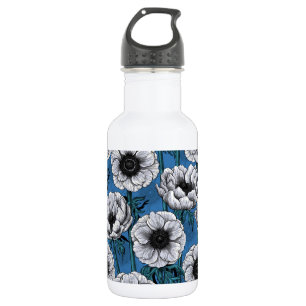 Witte anemontuin waterfles