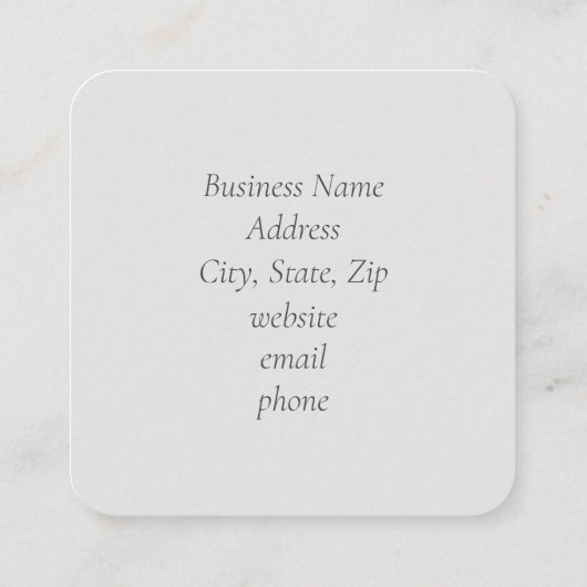 Witte Anemoon Bloem Zwart Grijs Botanisch Vierkante Visitekaartje (Achterkant)