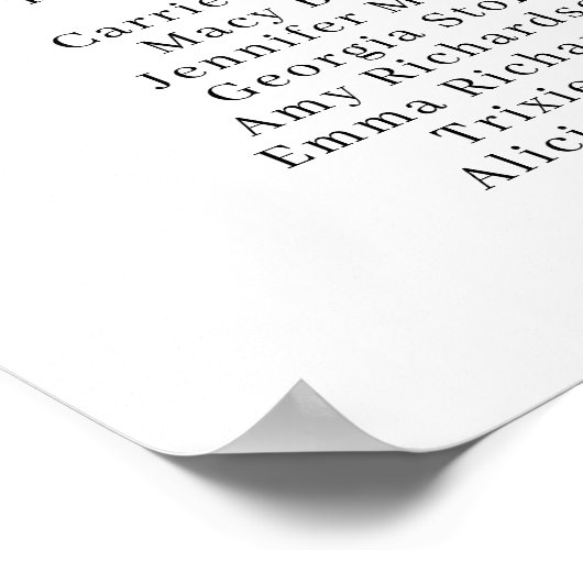 Witte Anemoon en Paarse Bloemen Zitting Grafiek Poster (Hoek)