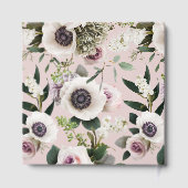 Witte Anemoon op Mauve Chalk Gastenboek (Achterkant)