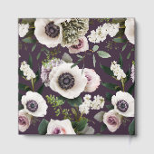 Witte Anemoon op Midnight Plum Gastenboek (Achterkant)