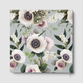 Witte anemoon op Northern Droplet Grey Gastenboek (Achterkant)