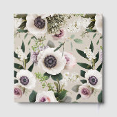 Witte anemoon op perfect bleek gastenboek (Achterkant)