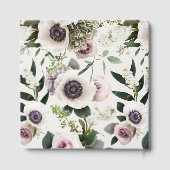 Witte Anemoon op Sneeuwwitje Gastenboek (Achterkant)