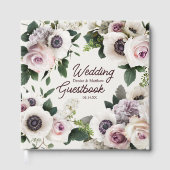 Witte Anemoon op Sneeuwwitje Gastenboek (Voorkant)