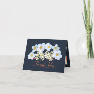 Witte Anemoon & Orchidee Boeket Bloemige Dankjewel Kaart