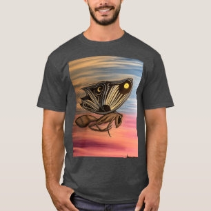 Witte Anglo Saxon-vlinder T-shirt