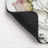 Witte anjer alcoholinkt muismat (Hoek)