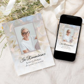 Witte Anjer Bloemen Dood Jubileum Memorial Kaart